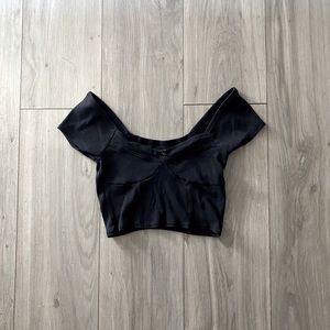Cute black crop top